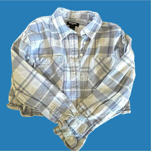 RSQ cropped flannel, Size Small